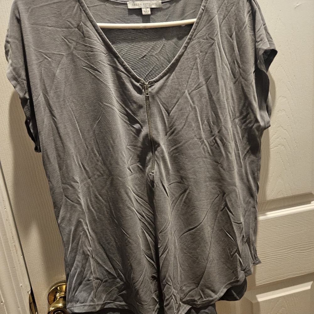 Green Envelope Blouse